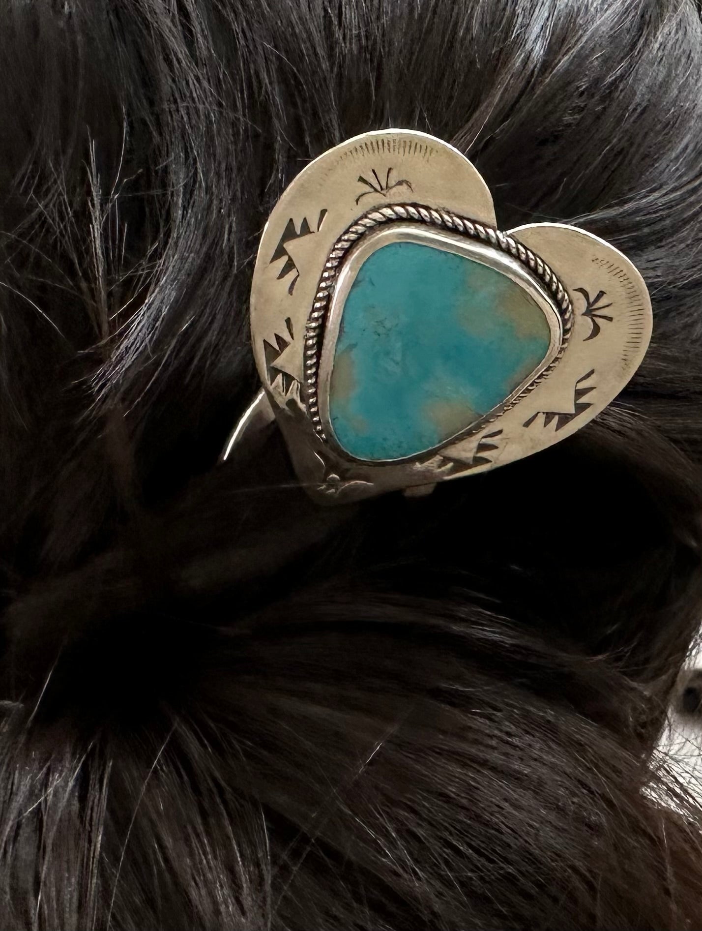 Sterling Silver Hairpin Turquoise
