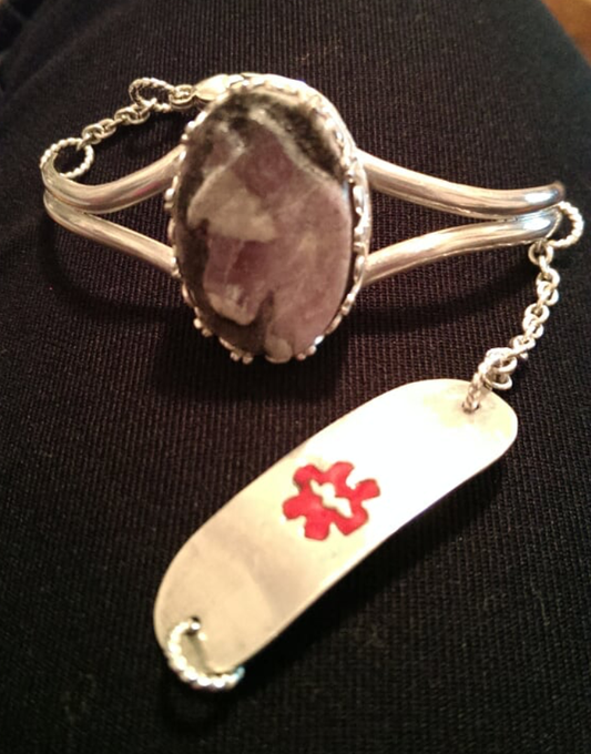 Lepidolite Horse Medical Bracelet